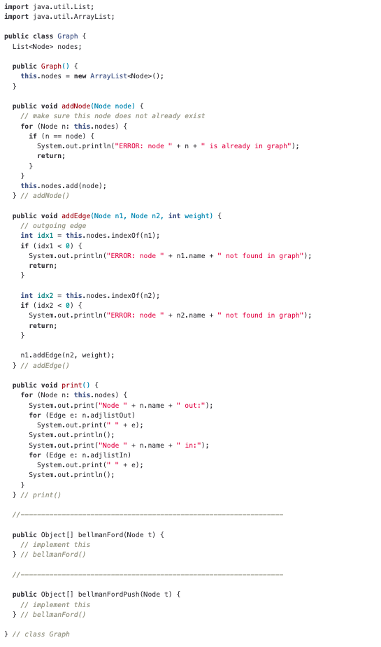 Solved Please code in java and add comments for my | Chegg.com