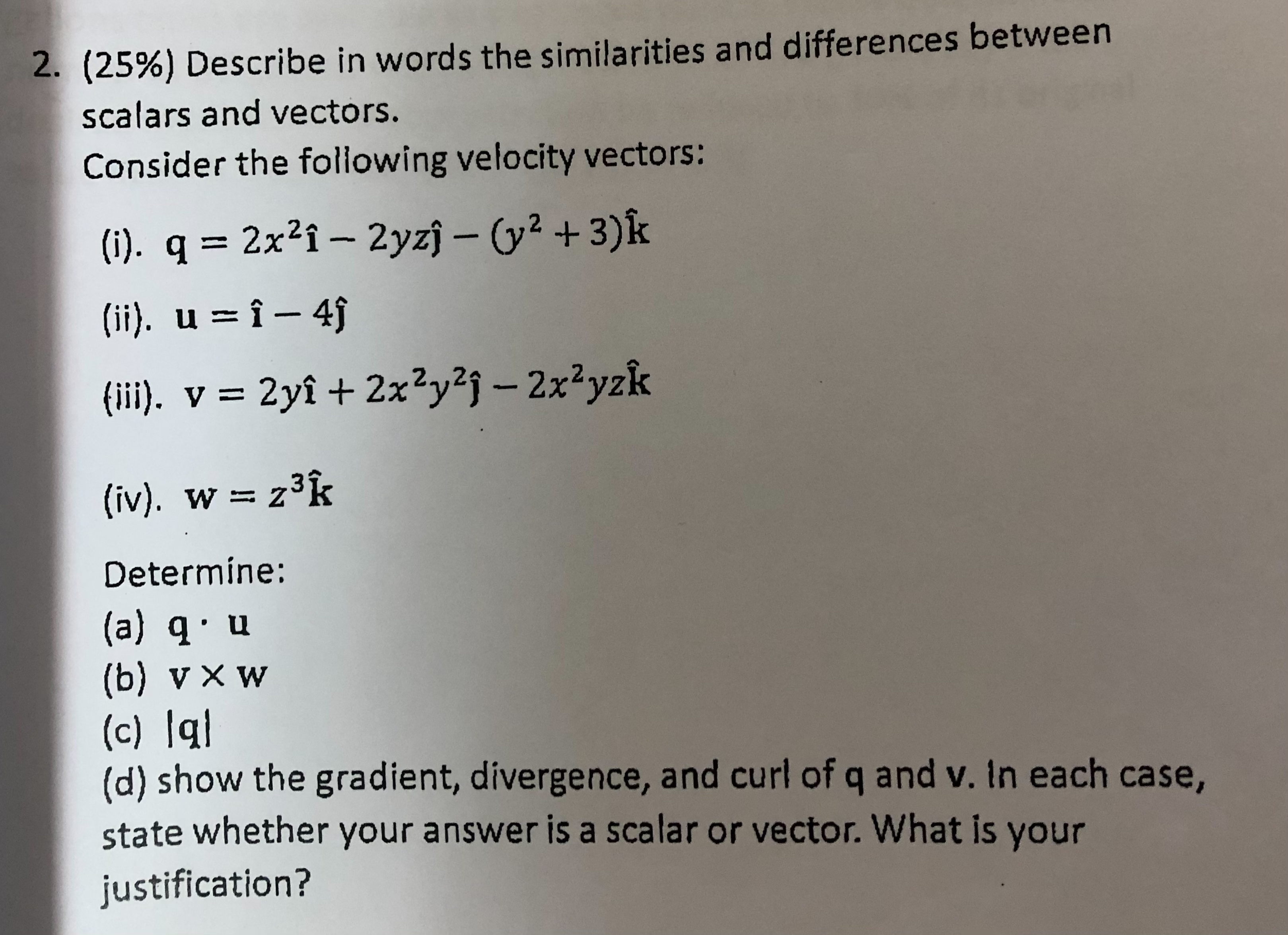 Solved 2 25 Describe In Words The Similarities And Di Chegg Com