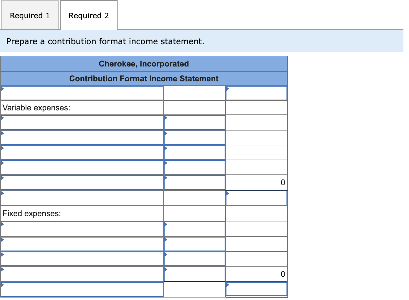 Solved 1. Prepare A Traditional Income Statement.2. Prepare | Chegg.com