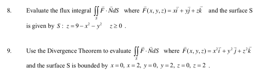 flux integral formula