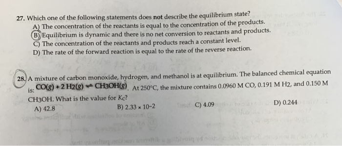 Solved 27. Which One Of The Following Statements Does Not | Chegg.com