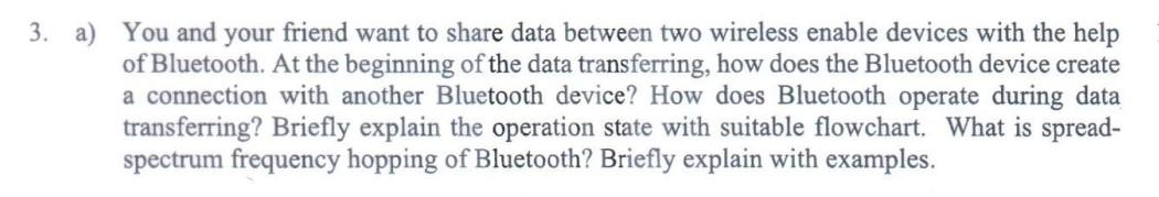 Solved 3. a) You and your friend want to share data between | Chegg.com