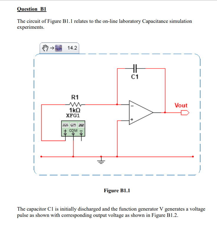 Solved The Circuit Of Figure B1.1 Relates To The On-line | Chegg.com