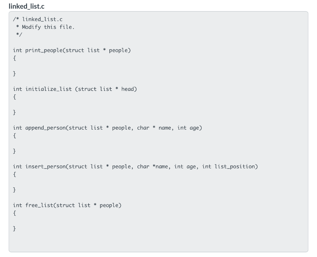 Solved Implement an insert function that will insert a | Chegg.com