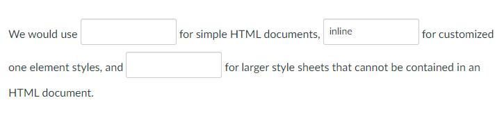 Solved This is for CSS (Cascading Style Sheets) for | Chegg.com