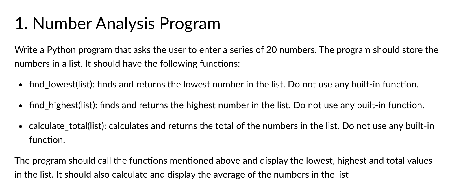 Solved (PYTHON) Write a Python program that asks the user to | Chegg.com