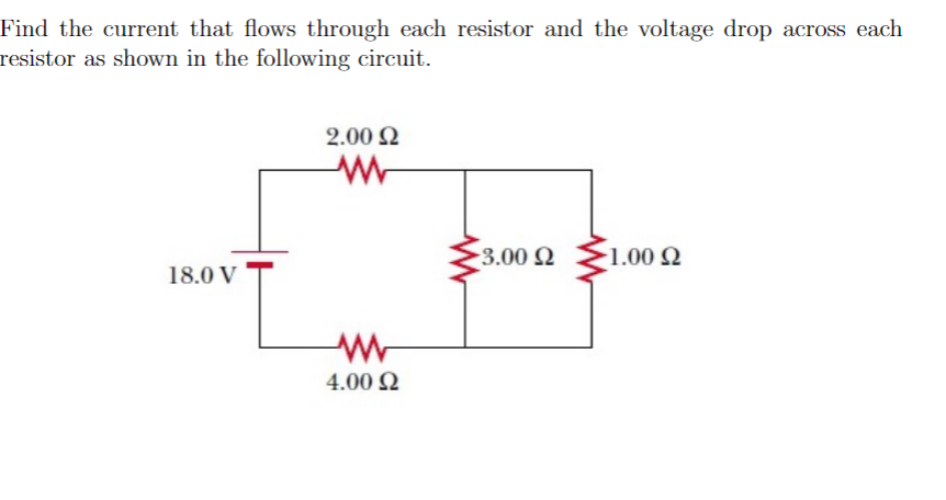 Solved Find The Current That Flows Through Each Resisto 1553