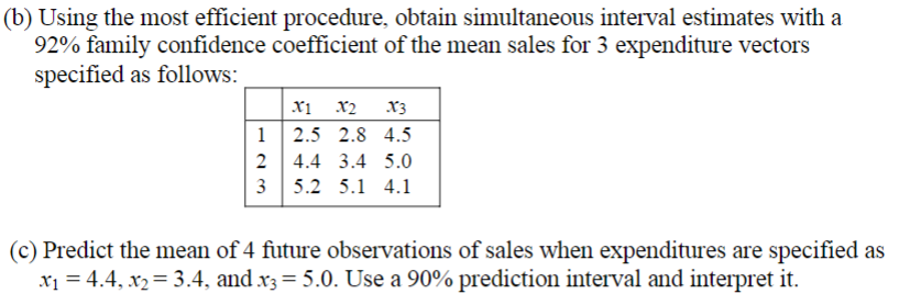 Solved (b) ﻿Using The Most Efficient Procedure, Obtain | Chegg.com