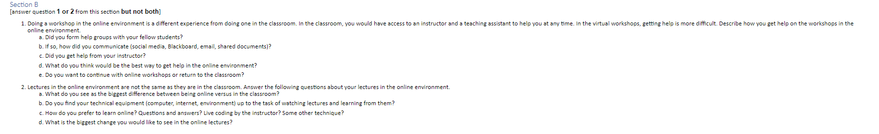 Solved Section B [answer Question 1 Or 2 From This Section | Chegg.com