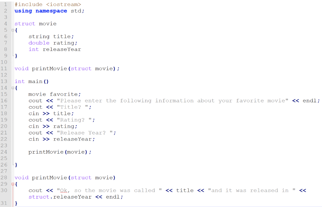 Solved Find 5 errors in this code and describe what the | Chegg.com