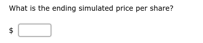 Solved Problem 12-05 (Algorithmic) The price of a share of a | Chegg.com