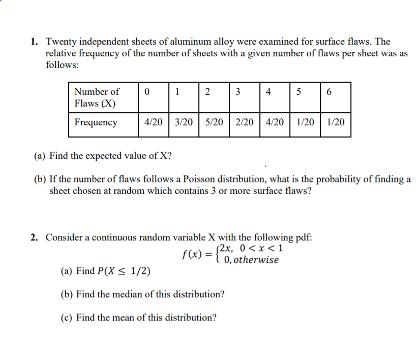 Solved 1 Twenty Independent Sheets Of Aluminum Alloy Were Chegg Com