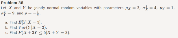 Solved Let X And Y Be Jointly Normal Random Variables With 6727