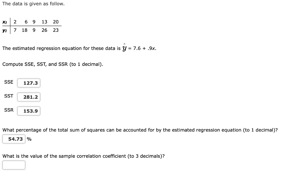 solved-the-data-is-given-as-follow-xi-26-9-13-20-yi7-18-9-chegg