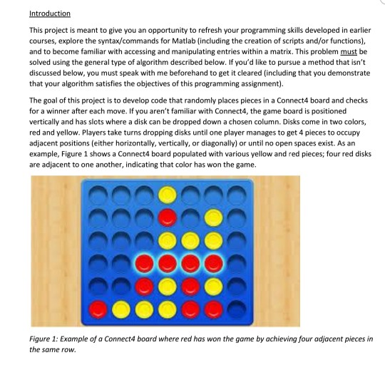 Introduction This project is meant to give you an | Chegg.com