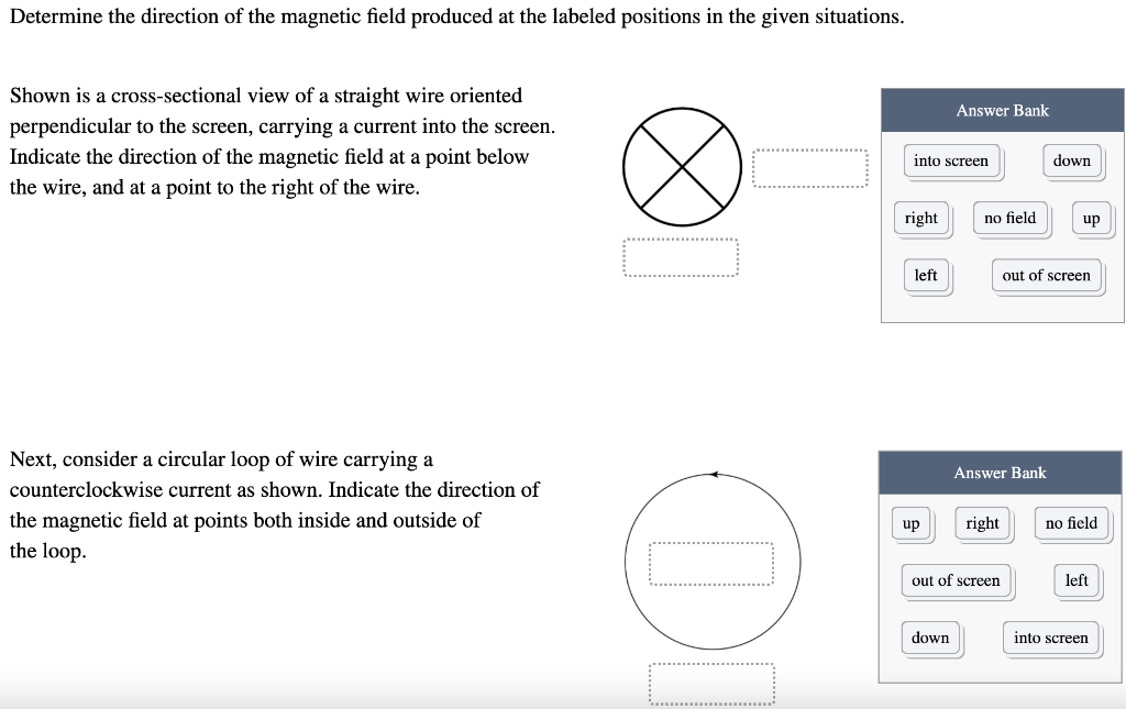 Solved Determine the direction of the magnetic field | Chegg.com