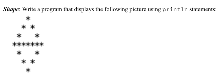 Solved Shape: Write a program that displays the following | Chegg.com