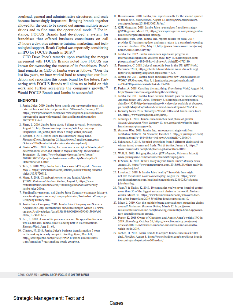 Read Case 35, Jamba Juice：focus is on the menu, from