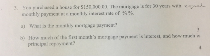 what are the payments on a 150 000 mortgage