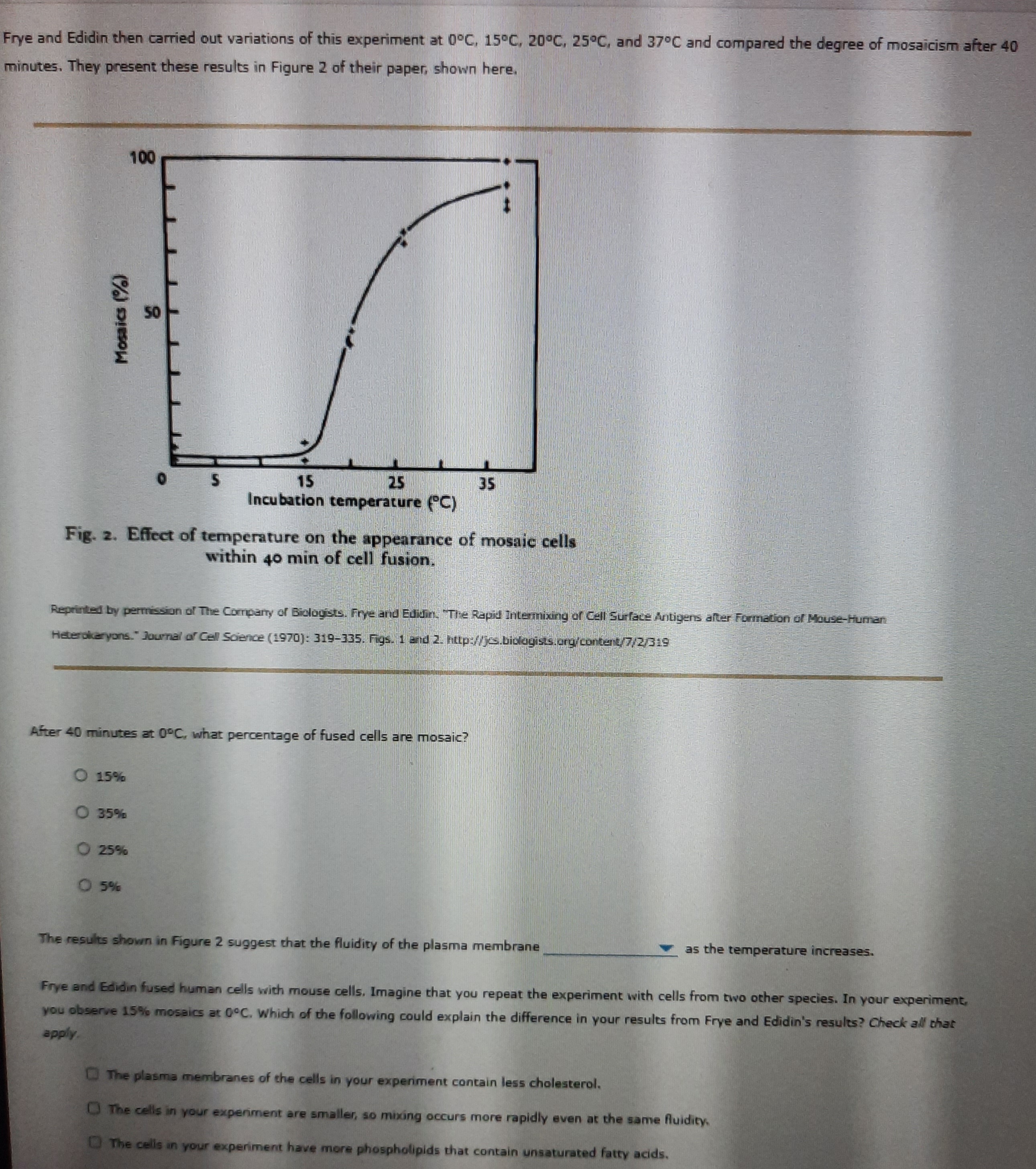 frye edidin experiment auswertung