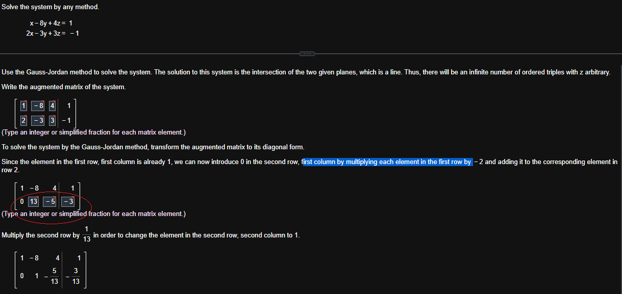 Solved in this problem, it suggests that (-2)x4=-5 yet every | Chegg.com