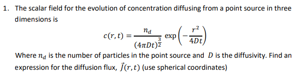 Solved The scalar field for the evolution of concentration | Chegg.com