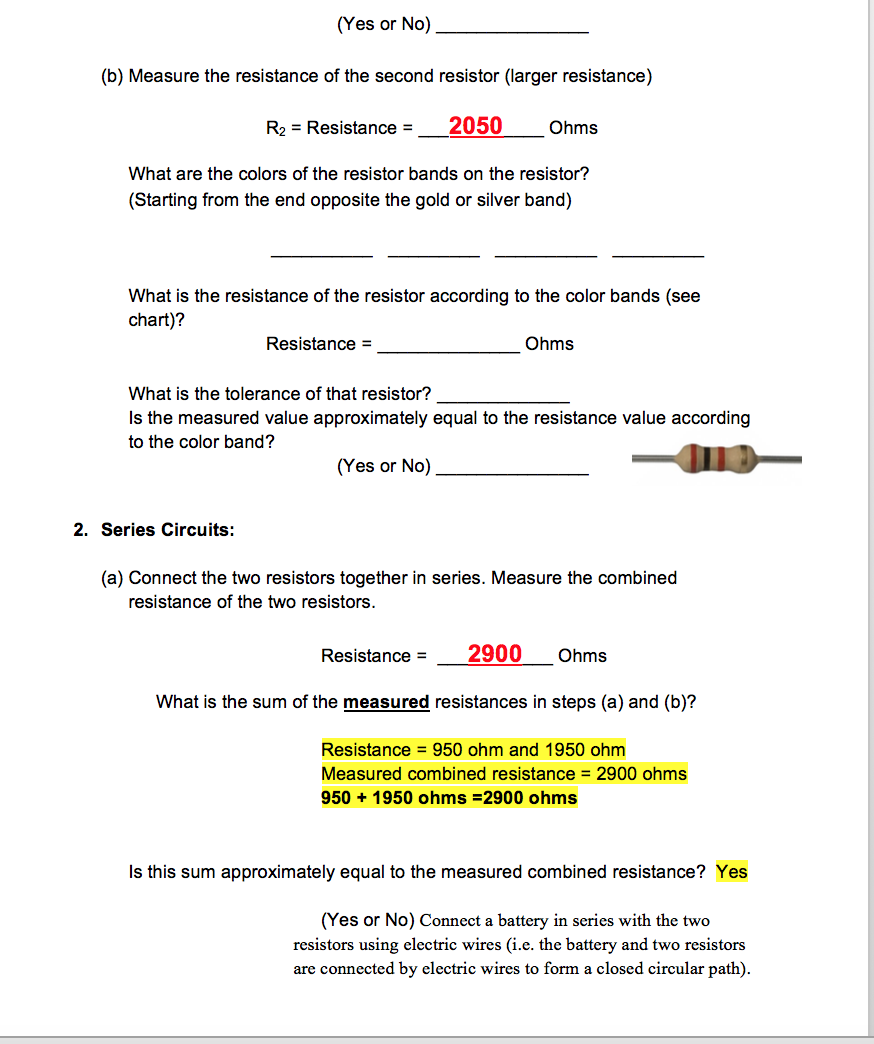 Parallel Circuit Equivalent Resistance Equation Circuit Diagram