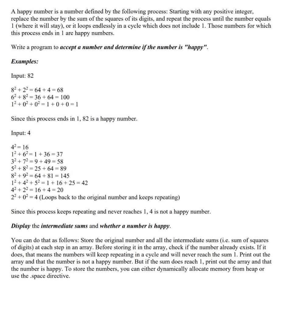 solved-a-happy-number-is-a-number-defined-by-the-following-chegg