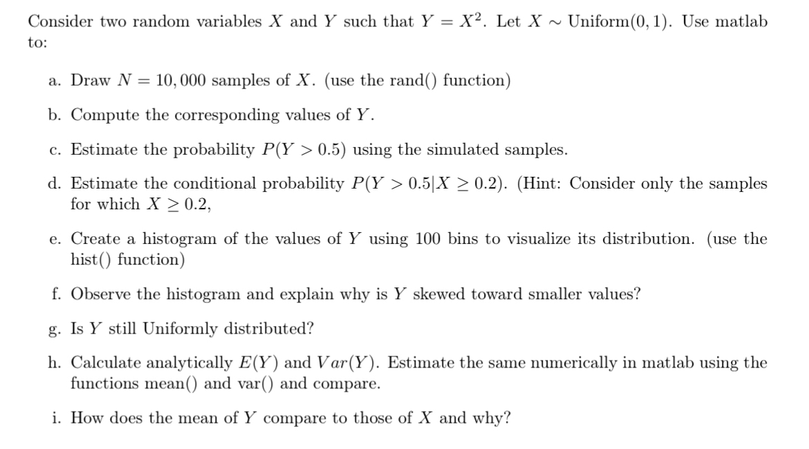 Solved Consider two random variables x ﻿and Y ﻿such that | Chegg.com
