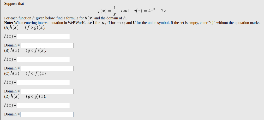 Solved Consider the function f(x) given by For each of the | Chegg.com