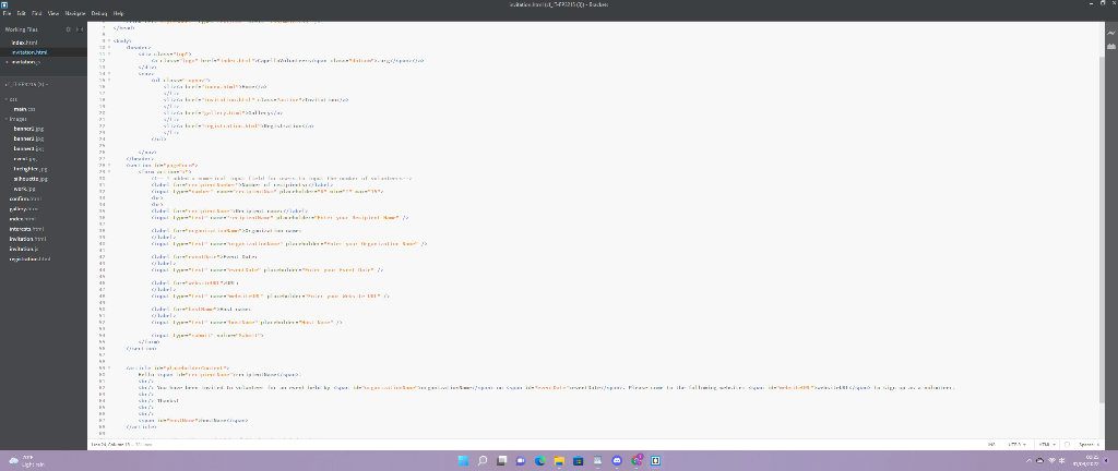 Solved I need to an an input field that allows the user to | Chegg.com