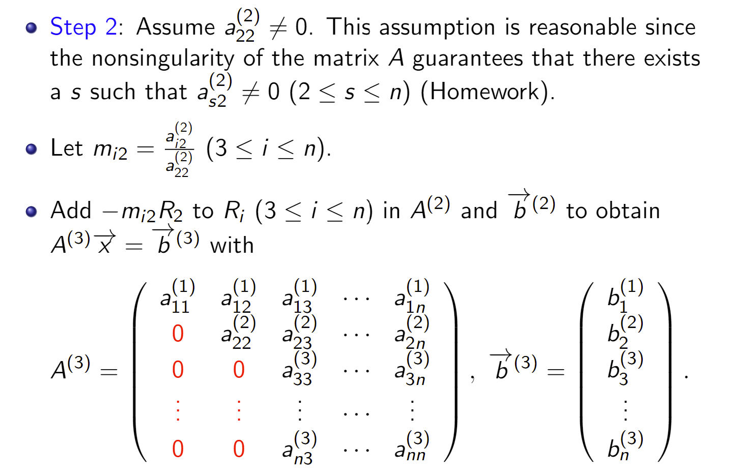 Problem #1: Consider the matrix A2) for the second | Chegg.com