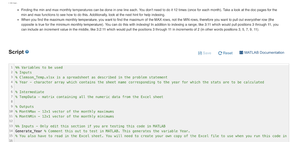 Solved NEED HELP WITH THIS MATLAB PROBLEM. I AM STUCK AT AN | Chegg.com