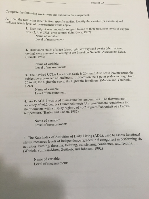 assignment on measures of central tendency