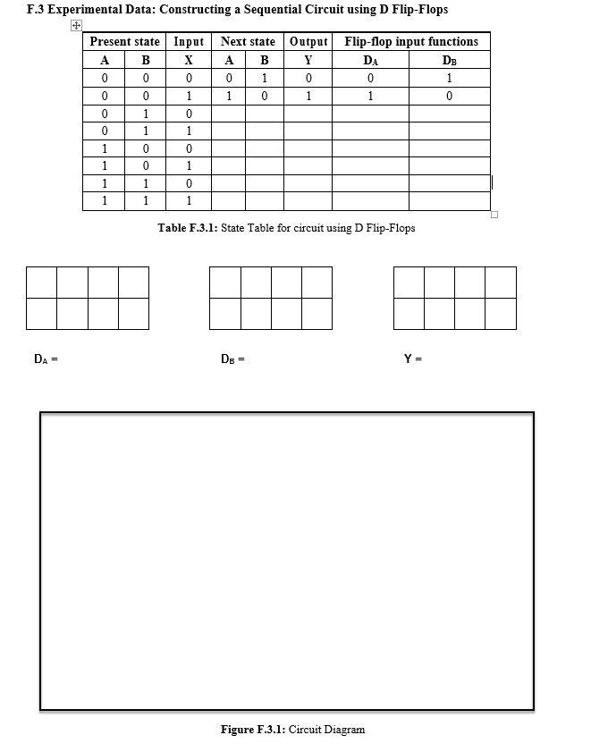 Experiment 3: Constructing a Sequential Circuit using | Chegg.com