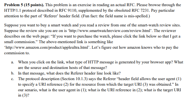 Solved Problem 5 (15 points). This problem is an exercise in | Chegg.com