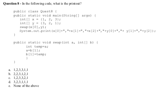 Solved I know the answer is a.1,2,3,3,1,1 but can someone | Chegg.com