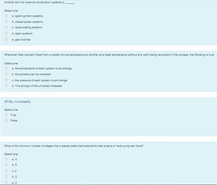 Solved Another term for external combustion systems is | Chegg.com