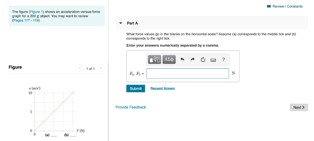 Solved A Review | Constants The figure (Figure 1) shows an | Chegg.com