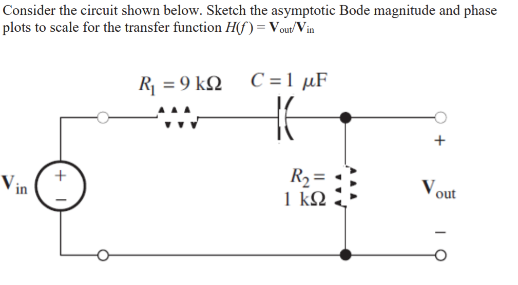 Solved Consider the circuit shown below. Sketch the | Chegg.com