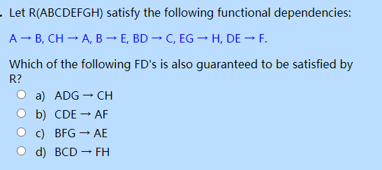 Solved . Let R(ABCDEFGH) Satisfy The Following Functional | Chegg.com