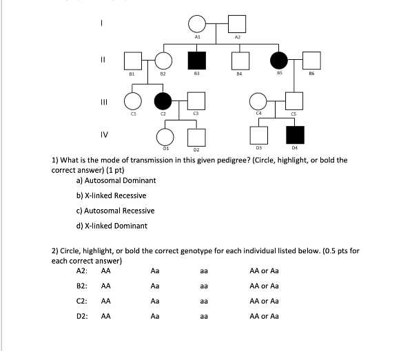 1) What is the mode of transmission in this given