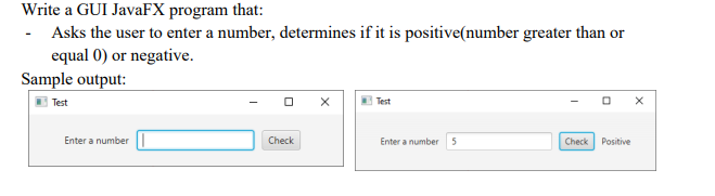 Solved Write a GUI JavaFX program that: - Asks the user to | Chegg.com