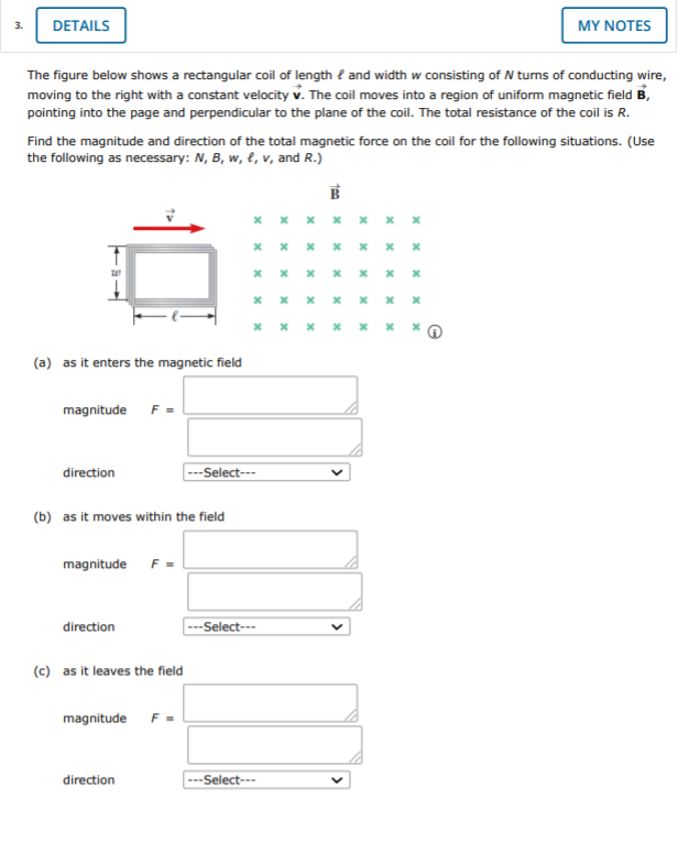 Solved DETAILS MY NOTES The figure below shows a rectangular | Chegg.com
