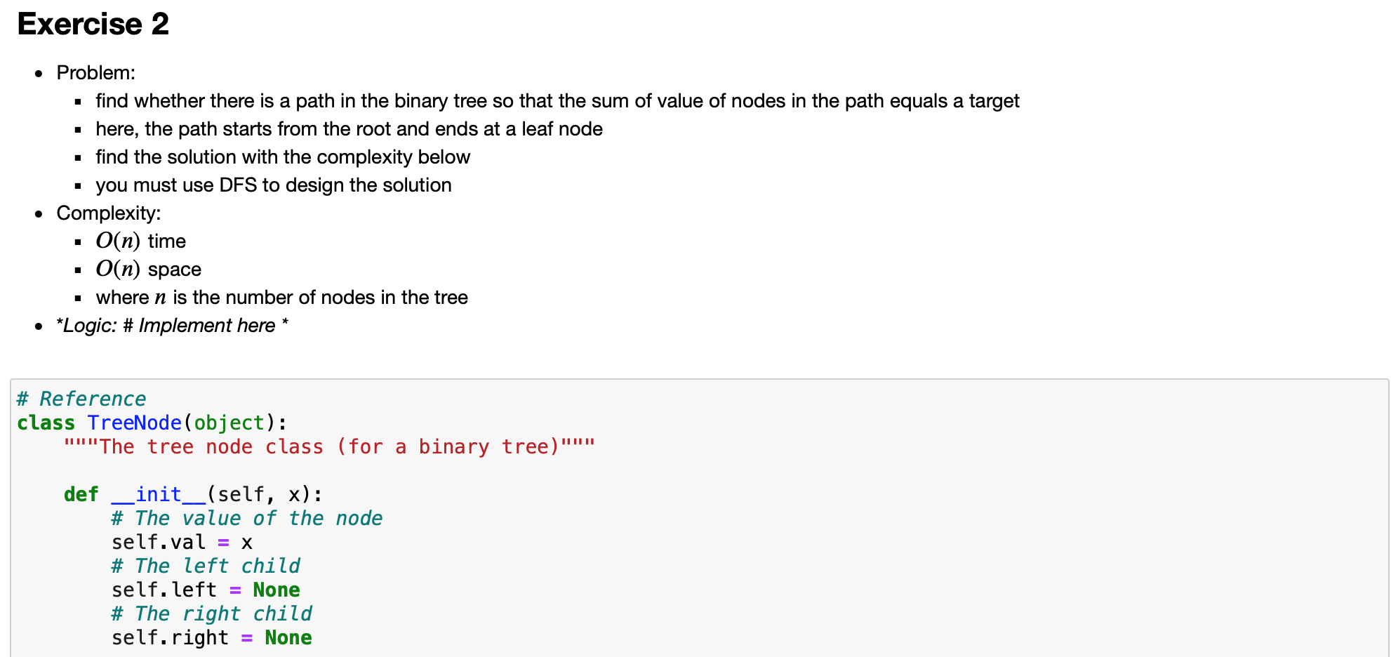 Solved Exercise 2 • Problem: • find whether there is a path | Chegg.com