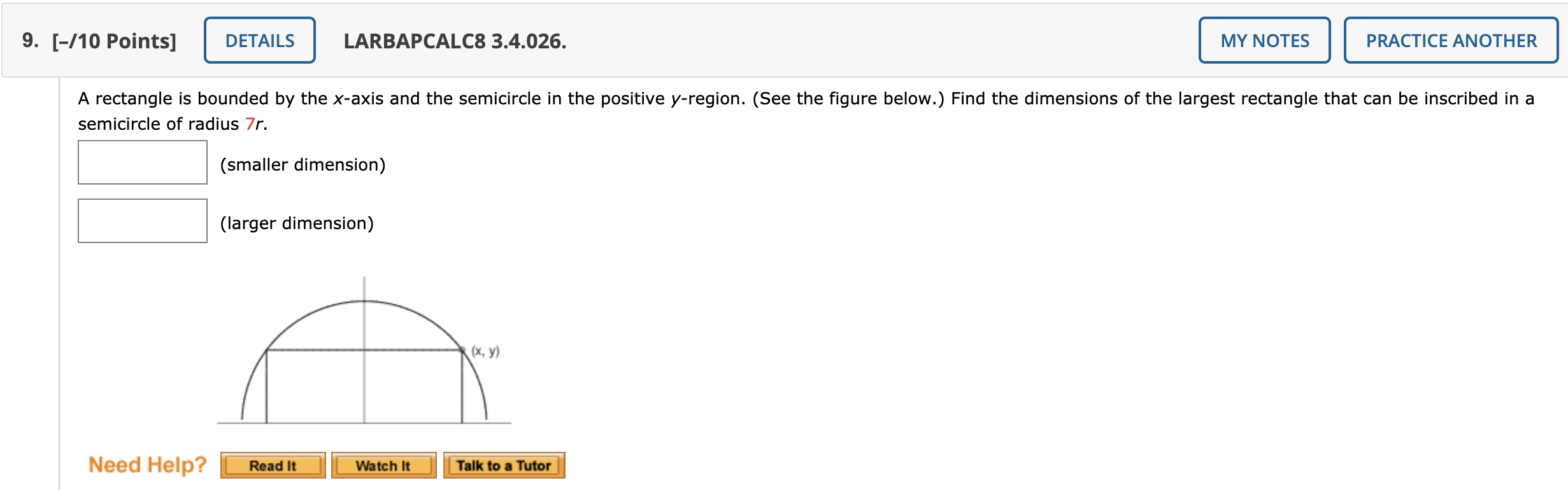 Solved A rectangle is bounded by the xaxis and the