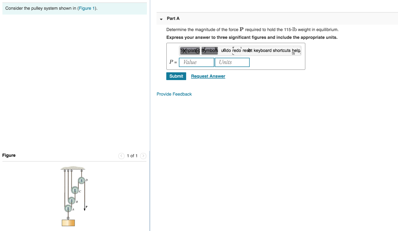 Solved Consider The Pulley System Shown In (Figure 1). - | Chegg.com