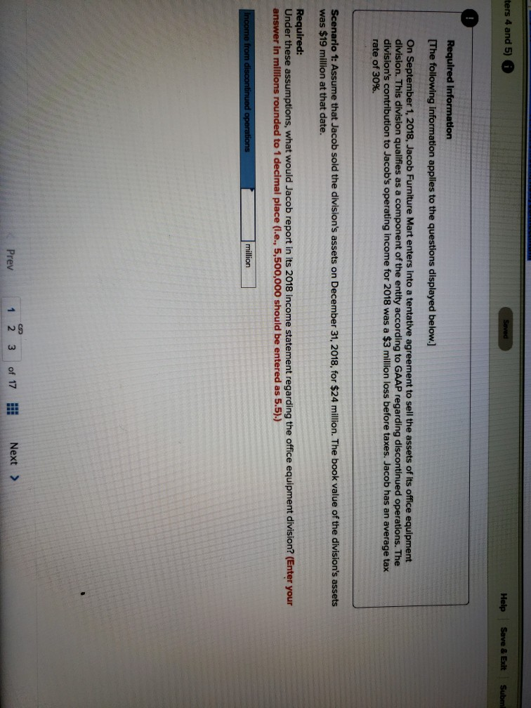 Solved ters 4 and 5) 6 The following information applies to