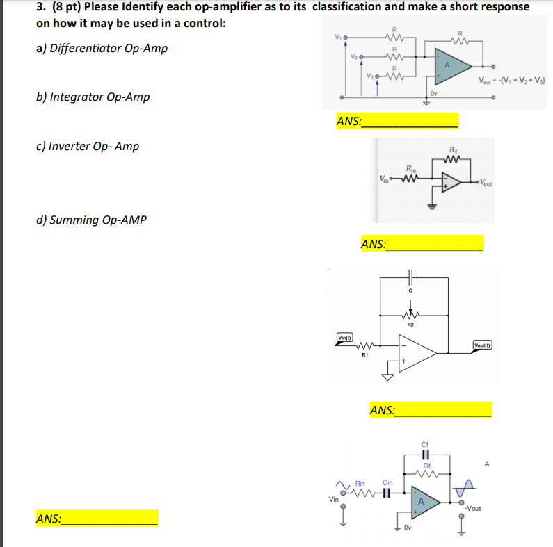 Solved 5. Determine the current as a function of time for | Chegg.com