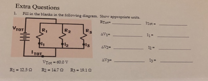 Solved Extra Questions 1. Fill In The Blanks In The | Chegg.com